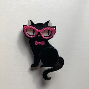 NWOT Handmade Erstwilder Cat Brooch